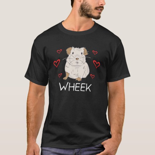 Wo Niedliche Guinea Liebe Schweinekörper Weihnacht T-Shirt (Vorderseite)