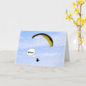 Wo! Paragliding in der Wolkenblankkarte Karte (Gelbe Blume)