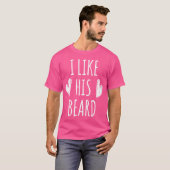 Wo passendes Set Ich mag seinen Bart Kompliment Pa T-Shirt (Vorne ganz)