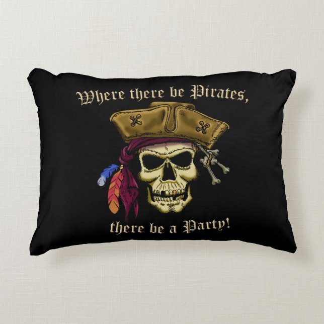 Wo Piraten sind Dekokissen (Vorderseite)
