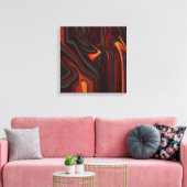 Wo Rauch ist Leinwanddruck (Insitu (Wohnzimmer))