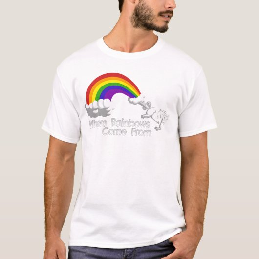 wo Regenbogen von den T - Shirts kommen (Vorderseite)