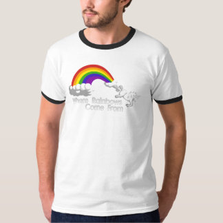 Wo Regenbogen von den T - Shirts kommen
