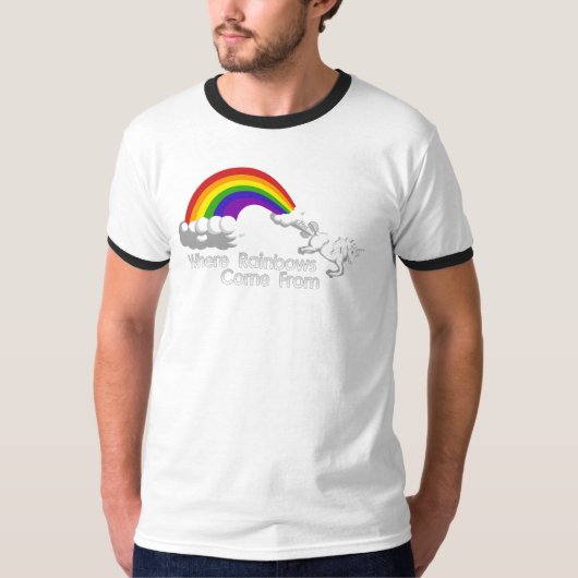 Wo Regenbogen von den T - Shirts kommen (Vorderseite)