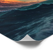 Wo Regenbogenwellen auf fette Skies treffen Poster (Ecke)