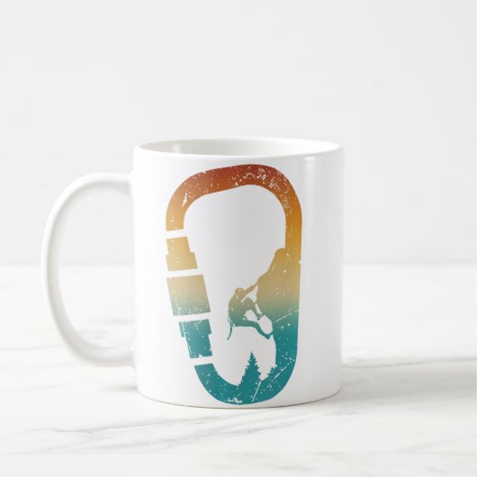 Wo Rock Climbing Karabiner Bouldern Berg Cli Kaffeetasse (Links)