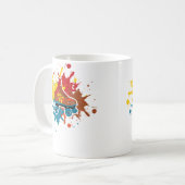 Wo Roller Skating Mädchen Skates 80er Kaffeetasse (Vorderseite Links)