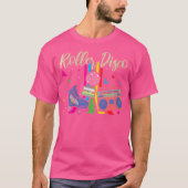 Wo Roller Skating Roller Disco Roller Skates Skati T-Shirt (Vorderseite)