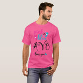 Wo rosa oder blaue Avo-Lieben Sie Geschlecht zeige T-Shirt (Vorne ganz)