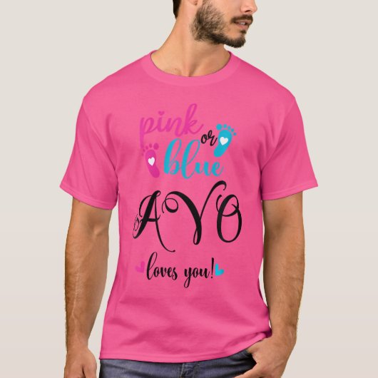 Wo rosa oder blaue Avo-Lieben Sie Geschlecht zeige T-Shirt (Vorderseite)
