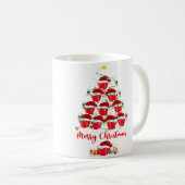 Wo rote Paprika-Weihnachtsbaumlichter Lustiger rot Kaffeetasse (VorderseiteRechts)