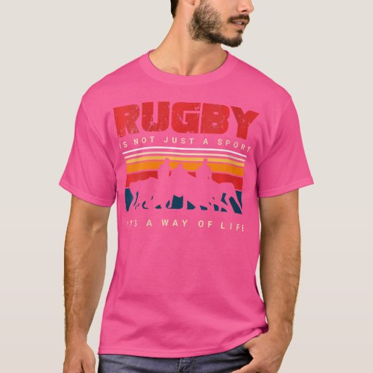 Wo-Rugby-Player und herunterfahren oder Touchdown  T-Shirt (Vorderseite)