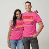 Wo-Rugby-Player und herunterfahren oder Touchdown  T-Shirt (Unisex)