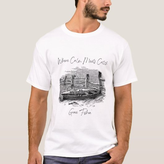 Wo Ruhe auf Fang trifft T-Shirt (Vorderseite)