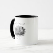 Wo Ruhe auf Fang trifft Tasse (Vorderseite Links)