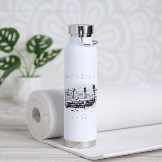 Wo Ruhe auf Fang trifft Trinkflasche (Yoga (gedreht))