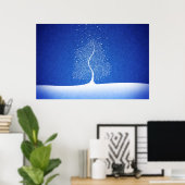 Wo Schneeflocken Geboren sind Poster (Heimbüro)