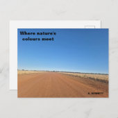 Wo sich die Farbe der Natur trifft Postkarte (Vorne/Hinten)