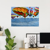 Wo sich die Flüsse verschmelzen Poster (Heimbüro)