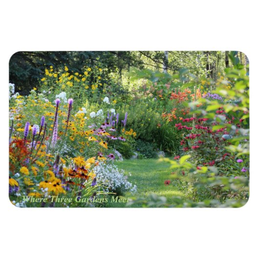 Wo sich drei Gärten treffen Magnet (Horizontal)