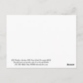 Wo sich drei Gärten treffen Postkarte (Rückseite)