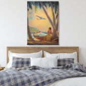 Wo sich Fortschritt und Romantik treffen Leinwanddruck (Insitu (Schlafzimmer))