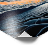 Wo sich Himmel auf Meer trifft: Ein ruhiger Ozean Fotodruck (Ecke)