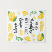 Wo sich Unruhen wie Lemon Drops Sommer ertönen Wandteppich (Vorderseite (Horizontal))