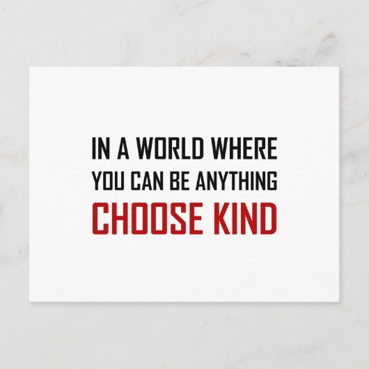 Wo Sie alles sein können Wählen Sie einen Preis Postkarte (Vorderseite)