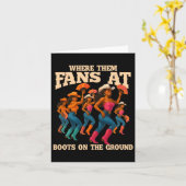 wo sie bei Booten auf der Bootlinie tanzen Karte (Gelbe Blume)