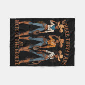 Wo sie bei Stiefeln auf der Kuhhhirte fliegen Fleecedecke (Vorderseite (Horizontal))