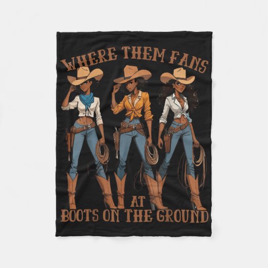 Wo sie bei Stiefeln auf der Kuhhhirte fliegen Fleecedecke (Vorderseite)