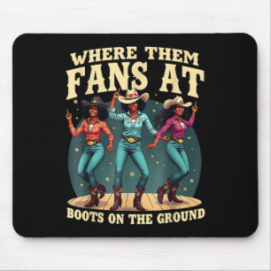 Wo sie bei Stiefeln auf der Kuhhhirte fliegen Mousepad
