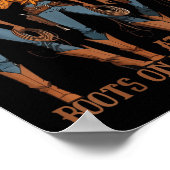 Wo sie bei Stiefeln auf der Kuhhhirte fliegen Poster (Ecke)