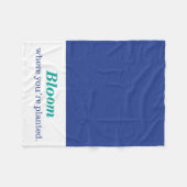 Wo Sie gepflanzt werden Fleecedecke (Vorderseite (Horizontal))