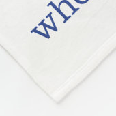 Wo Sie gepflanzt werden Fleecedecke (Ecke)