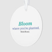 Wo Sie gepflanzt werden Ornament (Vorderseite)