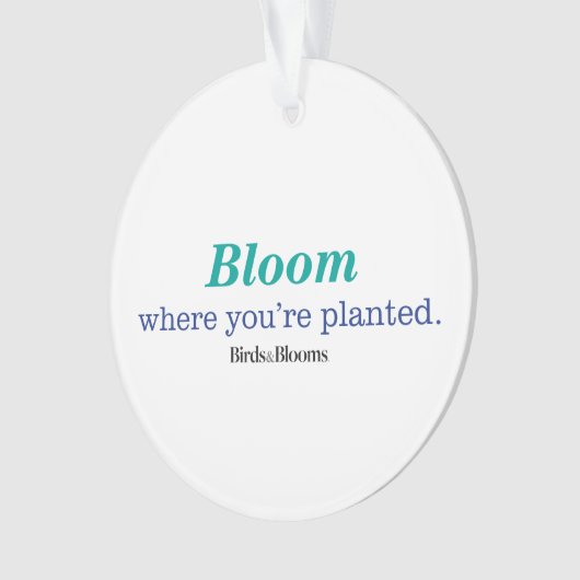 Wo Sie gepflanzt werden Ornament (Vorderseite)