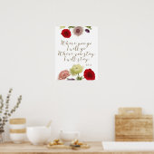 Wo Sie hingehen, geht es zur ruth Bibelkunst Poster (Küche)