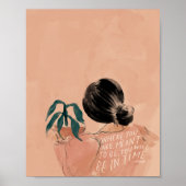 "Wo Sie sein sollen, werden Sie rechtzeitig sein." Poster (Vorne)