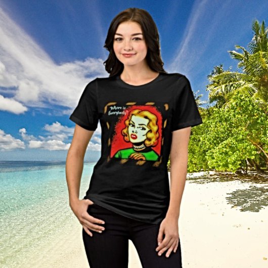 Wo sind alle? - Retro Comic Art T-Shirt Tri-Blend Shirt