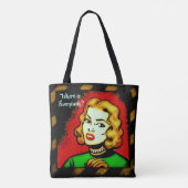 Wo sind alle? Retro Comic Book Style Tasche (Rückseite)
