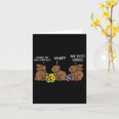 Wo sind deine Typ hin Chocolate Bunny Funny Funny Karte (Gelbe Blume)