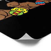 Wo sind deine Typ hin Chocolate Bunny Funny Funny Poster (Ecke)