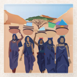 Wo sind die Babys? Glasuntersetzer