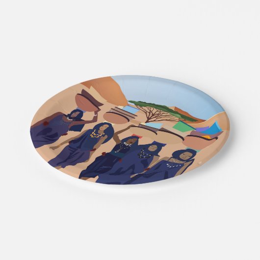 Wo sind die Babys? Pappteller (Schrägansicht)