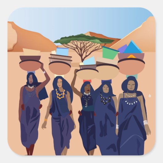 Wo sind die Babys? Quadratischer Aufkleber (Vorderseite)