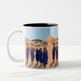 Wo sind die Babys? Zweifarbige Tasse