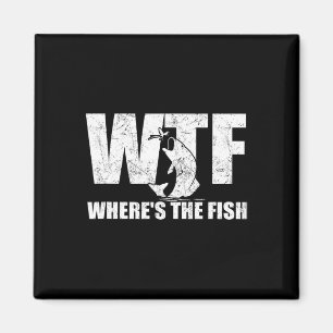 Wo sind die Fisch Mens Funny Fishing Gaben Väter? Magnet
