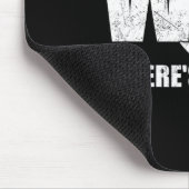 Wo sind die Fisch Mens Funny Fishing Gaben Väter? Mousepad (Ecke)